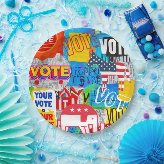 Wählersammlung Pappteller (Party)