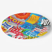 Wählersammlung Pappteller (Schrägansicht)