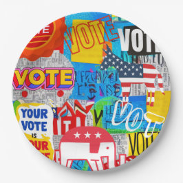 Wählersammlung Pappteller