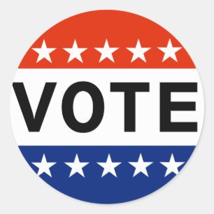 Wählersticker Runder Aufkleber