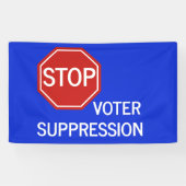 Wählerunterdrückungsbanner stoppen banner (Horizontal)