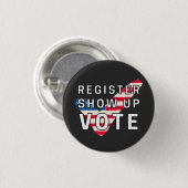 Wählerverzeichnis anzeigen und wählen 2020 button (Vorne & Hinten)