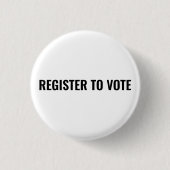 Wählerverzeichnis für minimalistische Typografie S Button (Vorderseite)