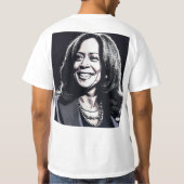 Wahlfieber! Abstimmung über den T - Shirt Kamala H (Rückseite)