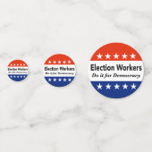 Wahlhelfer tun es für die Demokratie Konfetti (Vorderseiten)