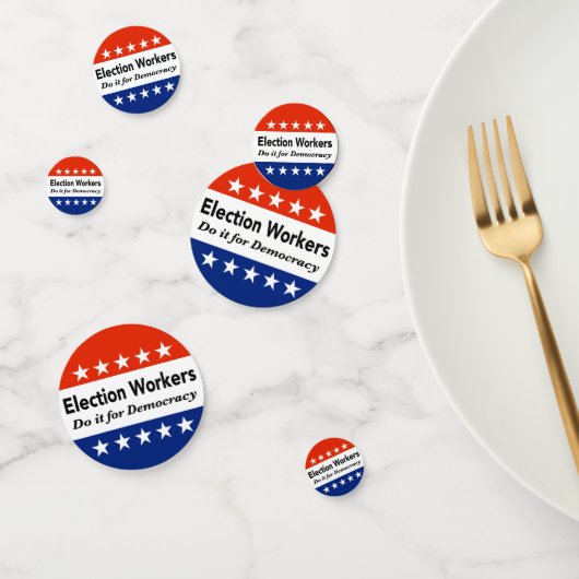 Wahlhelfer tun es für die Demokratie Konfetti (Gruppe)