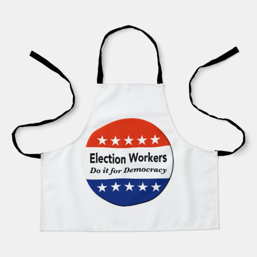 Wahlhelfer tun es für die Demokratie Schürze (Vorderseite)