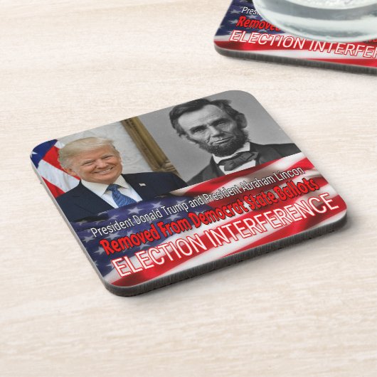 Wahlinterferenz Getränkeuntersetzer (Linke Seite)