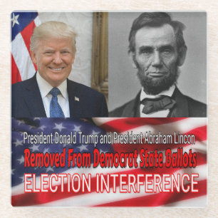 Wahlinterferenz Glasuntersetzer