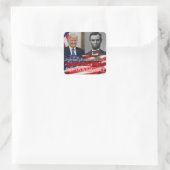 Wahlinterferenz Quadratischer Aufkleber (Tasche)