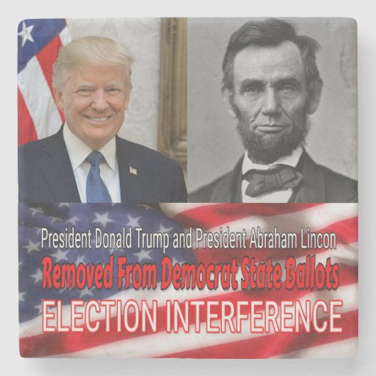 Wahlinterferenz Steinuntersetzer (Vorderseite)