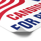 Wahlkampagne 2024 für die Kandidatur im eigenen La Poster (Ecke)