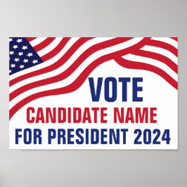 Wahlkampagne 2024 für die Kandidatur im eigenen La Poster