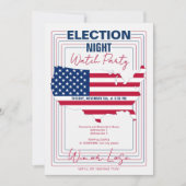 Wahlkampagne 2024 Party zur Nacht der Wahlen Einladung (Vorderseite)