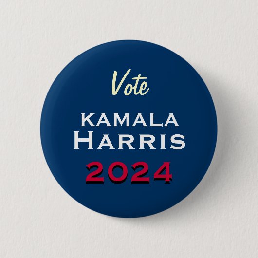 Wahlkampagne 2024 über Kamala HARRIS Button (Vorderseite)