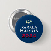Wahlkampagne 2024 über Kamala HARRIS Button (Vorne & Hinten)