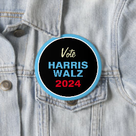 Wahlkampagne 2024: Vote HARRIS WALZ Button