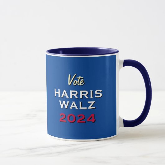 Wahlkampagne 2024: Vote HARRIS WALZ Tasse (Rechts)