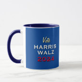 Wahlkampagne 2024: Vote HARRIS WALZ Tasse (Links)