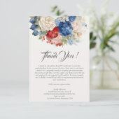 Wahlkampagne Dankeskarte (Stehend Vorderseite)