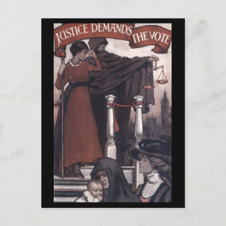 Wahlkampagne für Vintage Frauen 1910 Postkarte