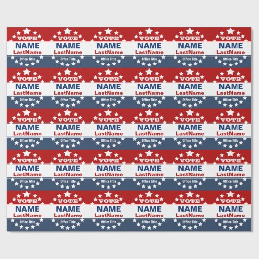 Wahlkampagne Geschenkpapier (Flach)