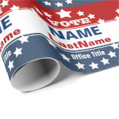 Wahlkampagne Geschenkpapier (Rolleneckpunkt)