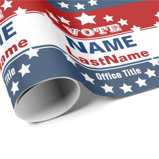 Wahlkampagne Geschenkpapier (Rolleneckpunkt)