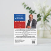 Wahlkampagne zur Finanzierung der Spenden Postkarte (Stehend Vorderseite)