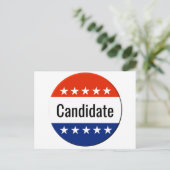 Wahlkampf 2022 für die Kandidatenländer Postkarte (Stehend Vorderseite)