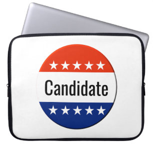 Wahlkampf 2024 für die Kandidatenländer Laptopschutzhülle