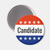 Wahlkampf 2024 für die Kandidatenländer Magnet (Vorderseite/Rückseite)