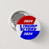 Wahlkampf 2024 Präsident Donald Trump gewinnt Button (Vorne & Hinten)