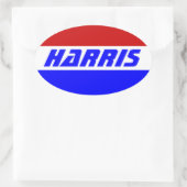 Wahlkampf 2024 Präsident KAMALA HARRIS Ovaler Aufkleber (Tasche)