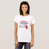 Wahlkampf 2024 Trump am Wahltag T-Shirt (Vorne ganz)