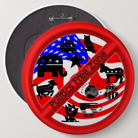 Wahlkampf-Abwehrmittel-Knopf Button (Vorne & Hinten)