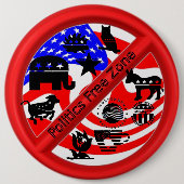 Wahlkampf-Abwehrmittel-Knopf Button (Vorderseite)