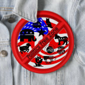 Wahlkampf-Abwehrmittel-Knopf Button (Beispiel)