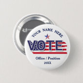 Wahlkampf button (Vorne & Hinten)