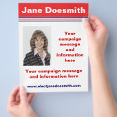Wahlkampf-Flugblattvorlage Flyer (Hand)