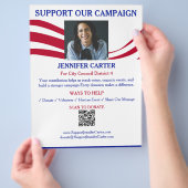 Wahlkampf-Fundraising  Flyer (Hand)