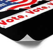 Wahlkampf für Trump bei den Präsidentschaftswahlen Poster (Ecke)