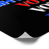 Wahlkampf für Trump bei den Präsidentschaftswahlen Poster (Ecke)