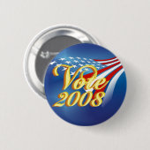 Wahlkampf-Knopf Button (Vorne & Hinten)