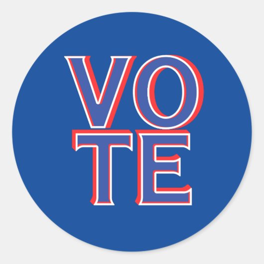 Wahlkampfartikel: Runde Sticker für politische Kam (Vorderseite)