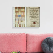 Wahlkampfbänder und Pflichtenheft Leinwanddruck (Insitu (Wohnzimmer))