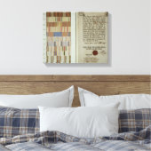 Wahlkampfbänder und Pflichtenheft Leinwanddruck (Insitu (Schlafzimmer))