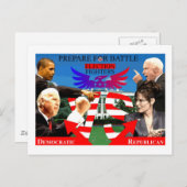 Wahlkämpfer! Postkarte (Vorne/Hinten)