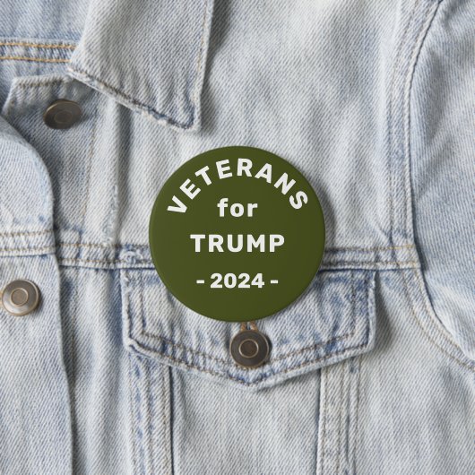 Wahlkampfflugzeug Trump 2024 für Veteranen Button (Beispiel)