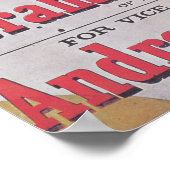 Wahlkampfplakat für die Gewerkschaft Poster (Ecke)